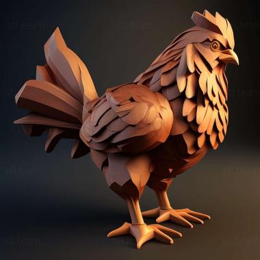 3D model chicken 3d model (STL)